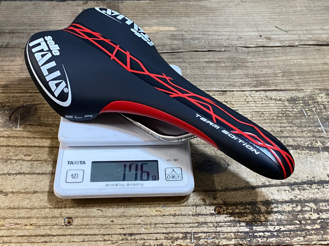 KK770 セライタリア SELLE ITALIA SLR TEAM EDITION サドル 黒赤 Ti316レール 135mm