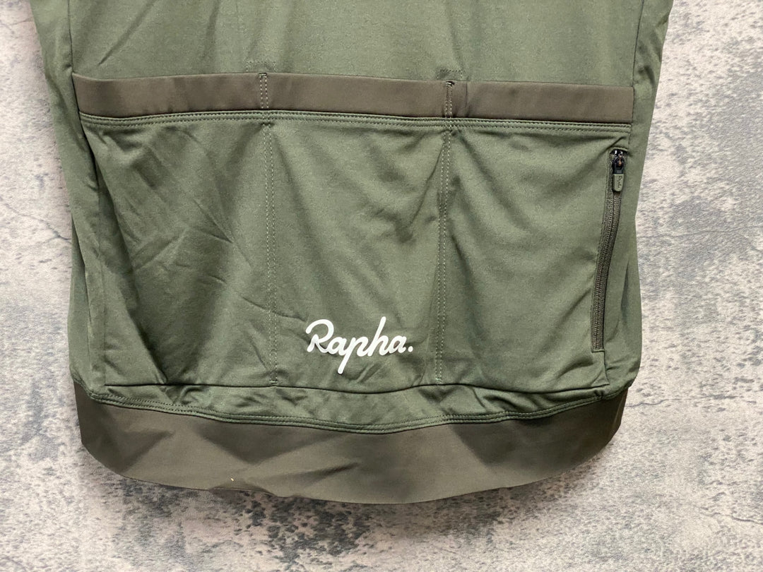 JY682 ラファ Rapha CORE JERSEY 半袖 サイクルジャージ ダークオリーブ L