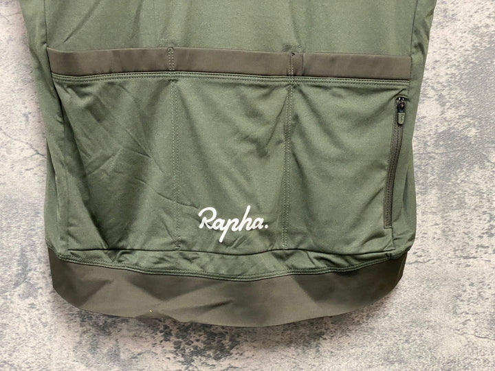 JY682 ラファ Rapha CORE JERSEY 半袖 サイクルジャージ ダークオリーブ L