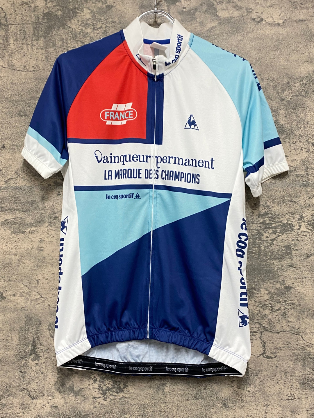 KA121 ルコックスポルティフ le coq sportif 半袖 サイクルジャージ 総柄 L