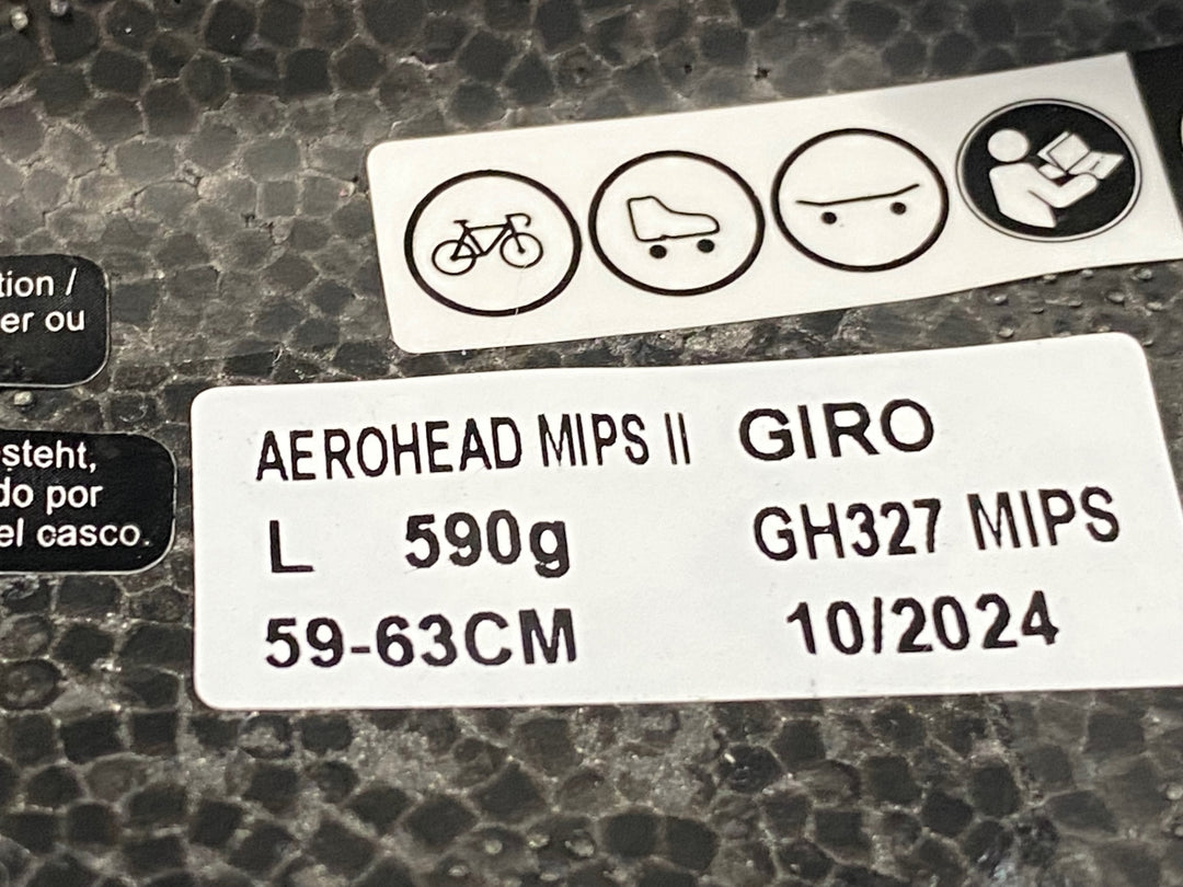 JM362 ジロ GIRO アエロヘッド AEROHEAD MIPS Ⅱ ヘルメット 白 L 2024/10製造