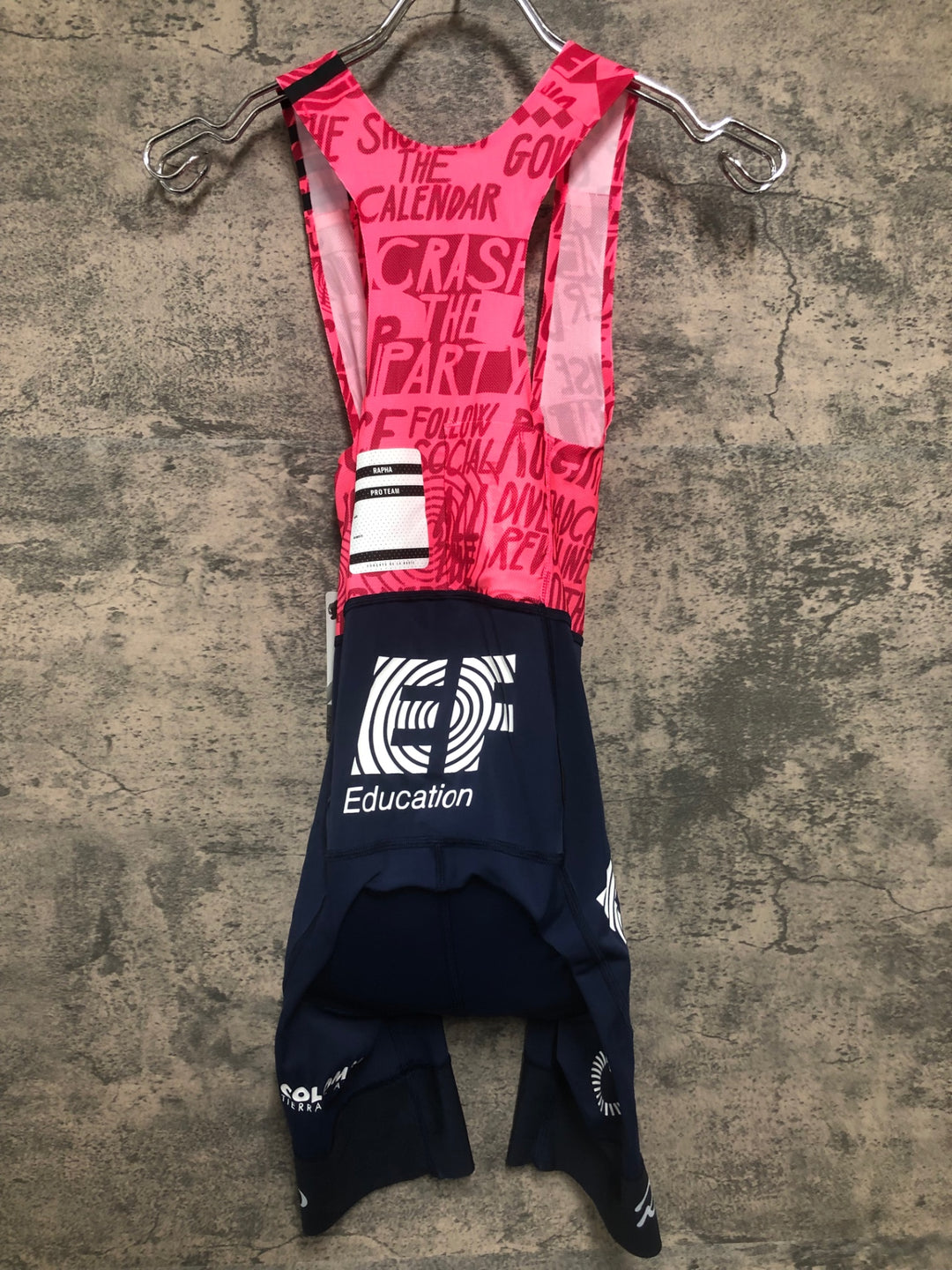 JE207 ラファ Rapha EF WOMEN'S PRO TEAM BIB SHORTS ビブショーツ ネイビー ピンク レディース XXS