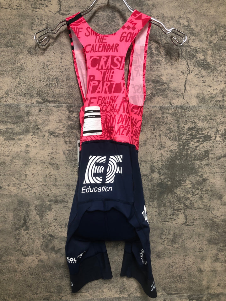 JE207 ラファ Rapha EF WOMEN'S PRO TEAM BIB SHORTS ビブショーツ ネイビー ピンク レディース XXS