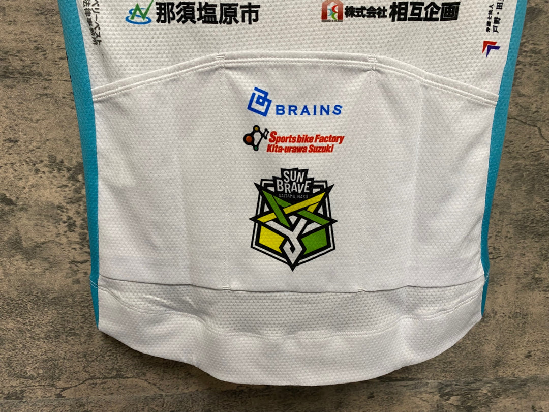 JS443 ウェイブワン WAVE ONE 半袖 サイクルジャージ 総柄 M サンブレイブ