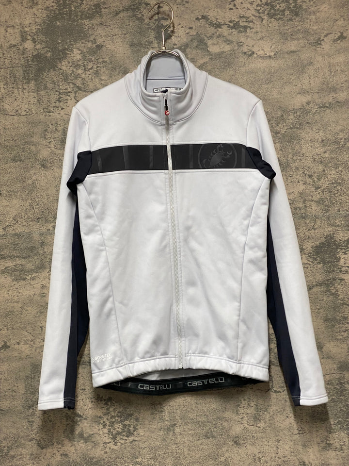 KB404 カステリ CASTELLI 長袖 サイクルジャケット 白 S 裏起毛