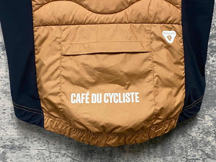 KF514 カフェドシクリステ Cafe du Cycliste ALEXIA unisex サイクルベスト ジレ 茶色 XS