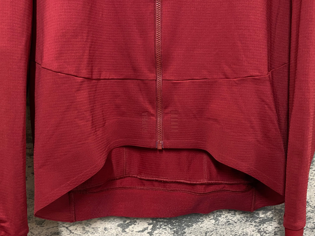 JZ591 ラファ Rapha PRO TEAM LONG SLEEVE THERMAL JERSEY 長袖 サイクルジャージ 赤 M