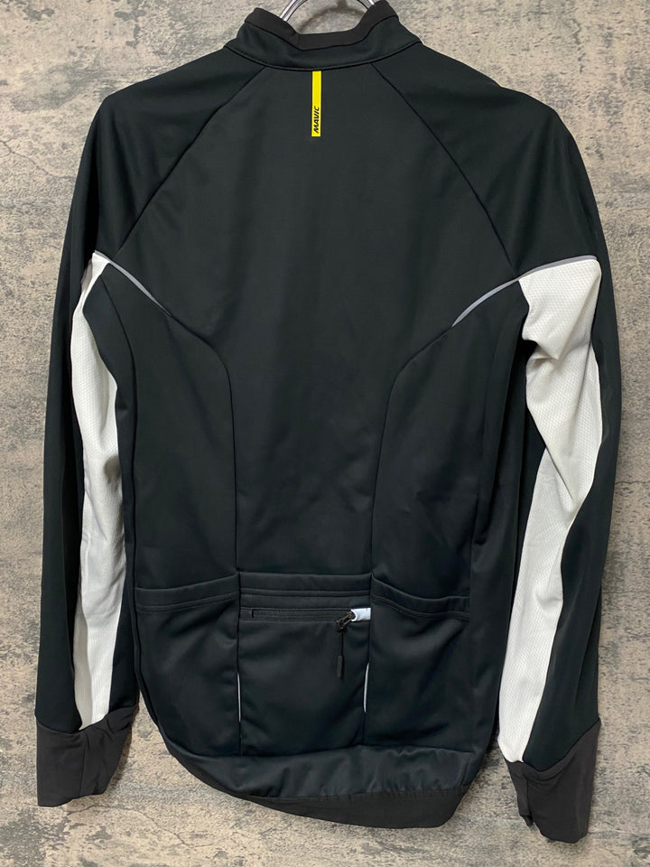 KH356 マヴィック MAVIC COSMIC PRO JACKET 長袖 サイクルジャケット 白/黒 M