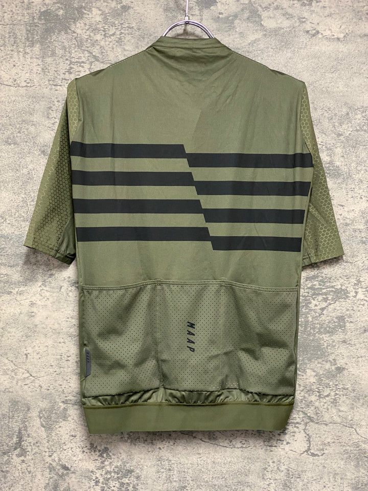 JT625 マープ MAAP TEAM FIT JERSEY 半袖 サイクルジャージ 緑 L