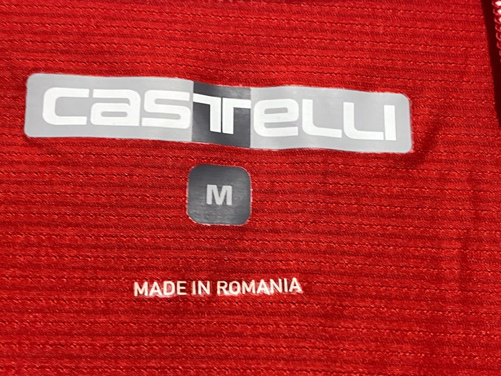 KB694 カステリ CASTELLI ロッソコルサ ROSSO CORSA 半袖 サイクルジャージ 赤 M
