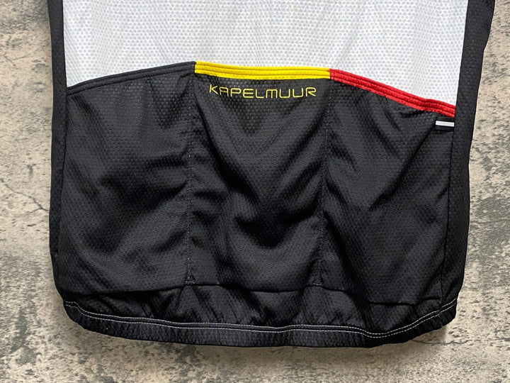 KB774 カペルミュール KAPELMUUR 半袖 サイクルジャージ 白 黒 L