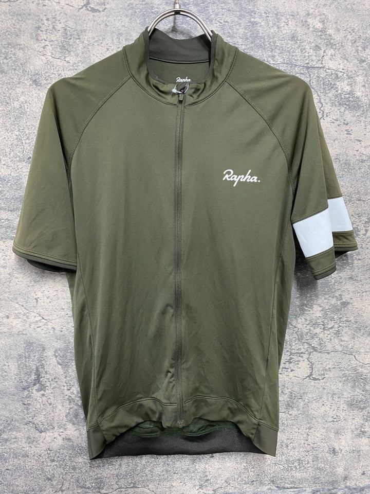 KA639 ラファ Rapha CORE JERSEY 半袖 サイクルジャージ オリーブ M