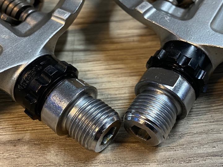 JO035 シマノ SHIMANO PD-A530 ビンディングペダル 片面フラット シルバー SPD