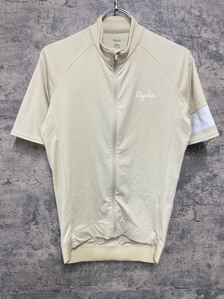 KA138 ラファ Rapha MEN'S CORE JERSEY 半袖 サイクルジャージ オフホワイト S