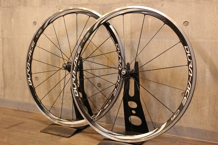 シマノ SHIMANO デュラエース DURA-ACE WH-9000-C35-CL アルミ/カーボン クリンチャー ホイールセット シマノ 11/12S 15C ナローリム【名古屋店】