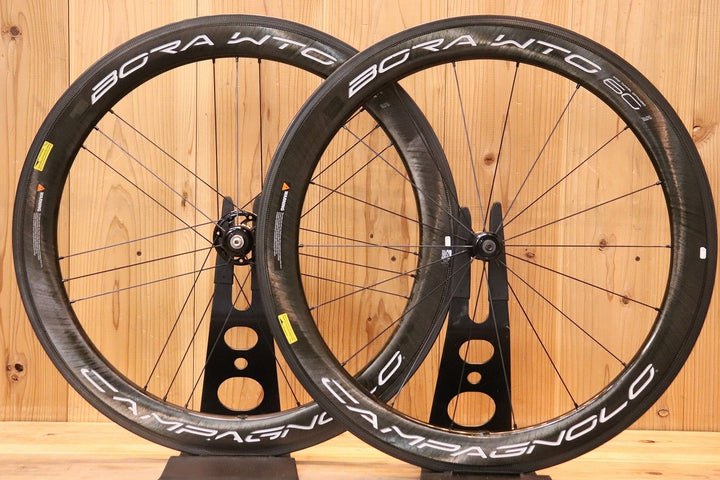 カンパニョーロ CAMPAGNOLO ボーラ BORA WTO 60 AC3 カーボン チューブレスレディ ホイールセット シマノ 11S/12S 【芦屋店】