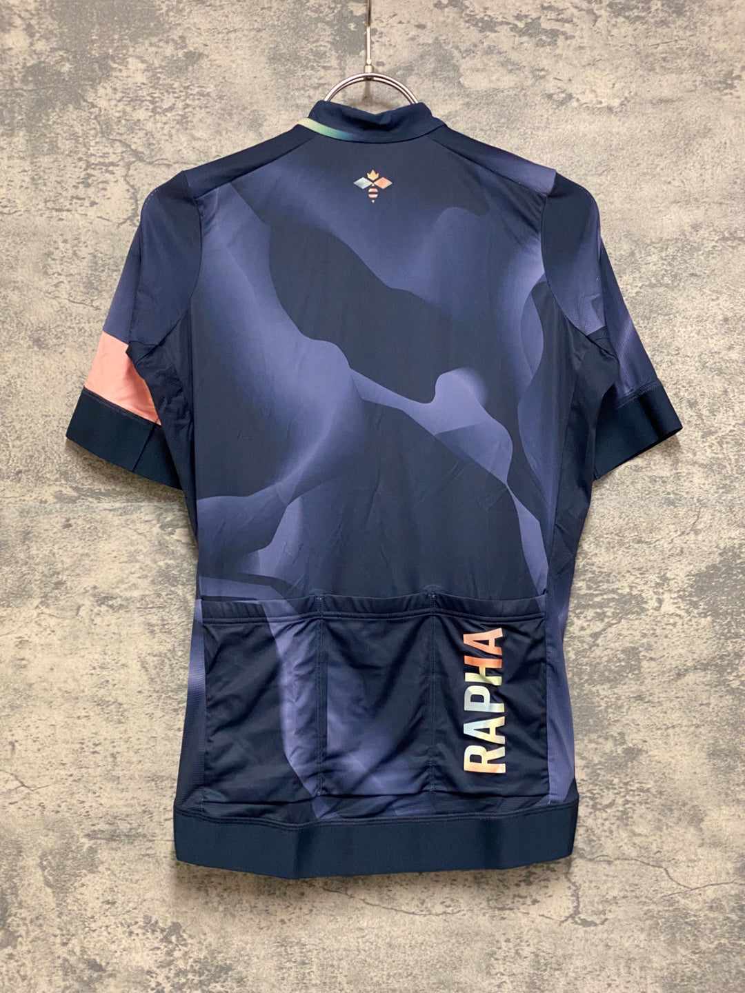 JN756 ラファ Rapha PRO TEAM TRAINING JERSEY 半袖 サイクルジャージ 紺 S