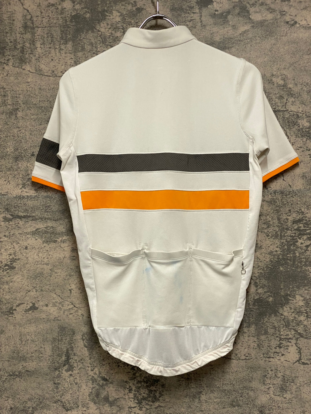 JU101 ラファ Rapha BREVET LIGHTWEIGHT JERSEY 半袖サイクルジャージ 白 サイズ不明