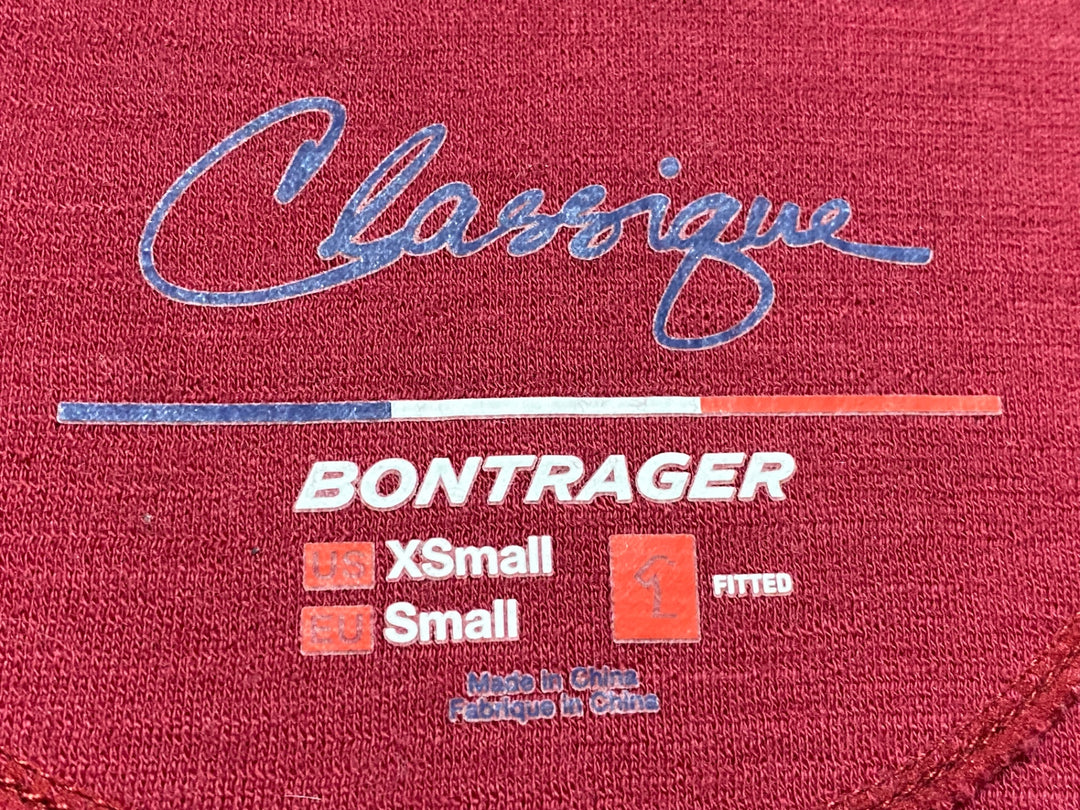 JX661 ボントレガー BONTRAGER CLASSIQUE THERMAL JERSEY 長袖 サイクルジャージ 赤 レディース XS 裏起毛