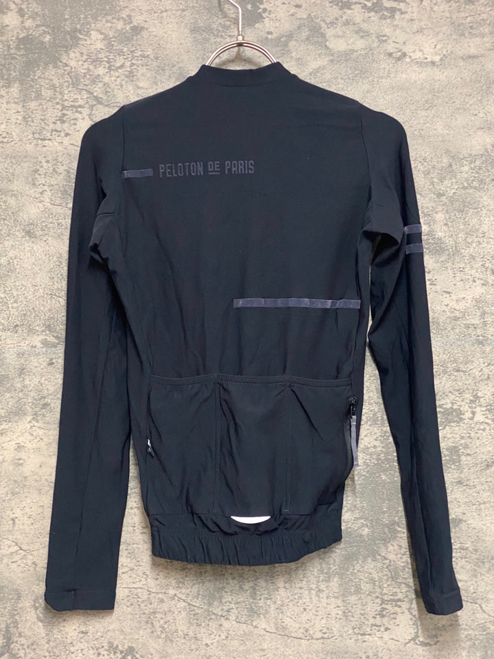 KB616 プロトンドパリ Peloton de Paris Sprinteur Jersey Man 長袖 サイクルジャージ 黒 XS 裏起毛