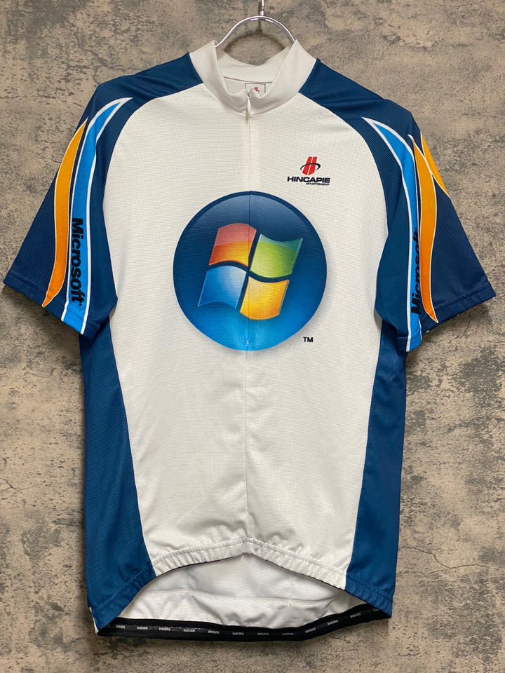 KP237 ヒンカピー HINCAPIE ハーフジップ 半袖 サイクルジャージ 白 L