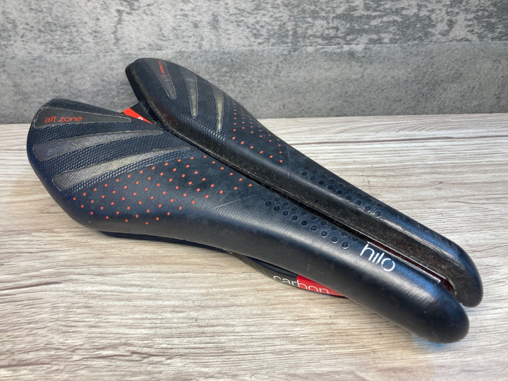 JJ664 ボントレガー BONTRAGER HILO XXX サドル 黒 カーボンレール ※座面加水分解、レール固定傷大のためジャンク