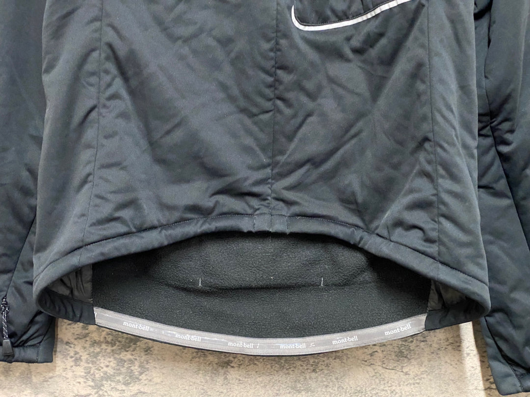 JO167 モンベル mont-bell 長袖 サイクルジャケット 黒 レディース M 裏起毛