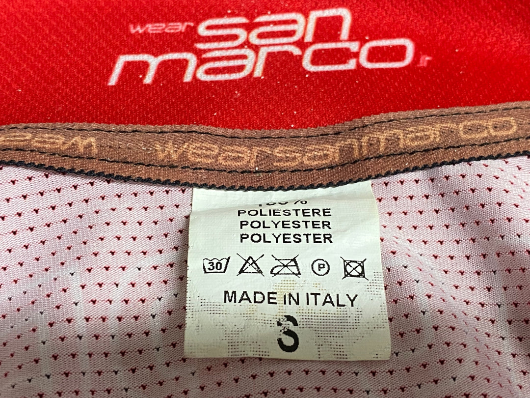 JJ506 サンマルコ sanmarco wear 半袖 サイクルジャージ 赤 S