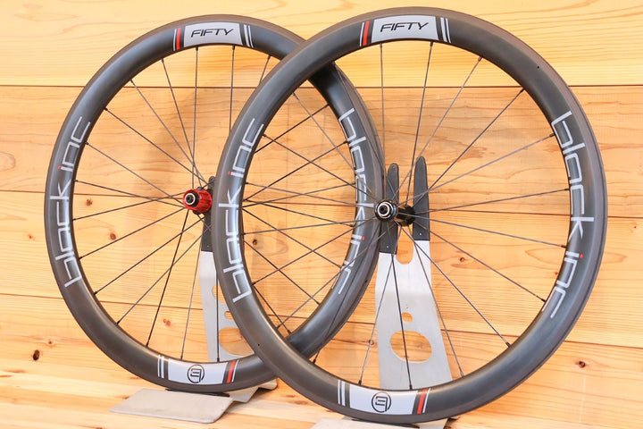 新品未使用品 ブラックインク BLACK INC BLACK FIFTYⅡTU カーボン チューブラー ホイールセット シマノ12/11S 26mm 【千葉店】