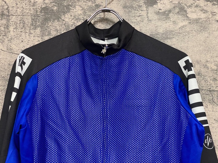 JY643 アソス ASSOS AIRBLOCK 799 EVO 長袖 サイクルジャージ 青 黒 XL