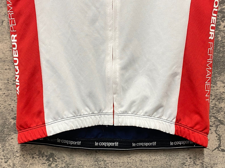 KC230 ルコックスポルティーフ le coq sportif 半袖 サイクルジャージ 赤白青 M