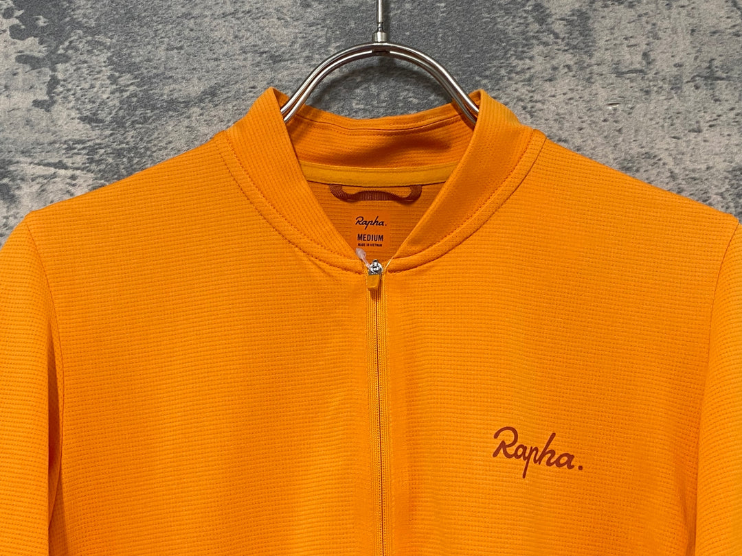 JZ133 ラファ Rapha CLASSIC FLYWEIGHT JERSEY 半袖 サイクルジャージ オレンジ M