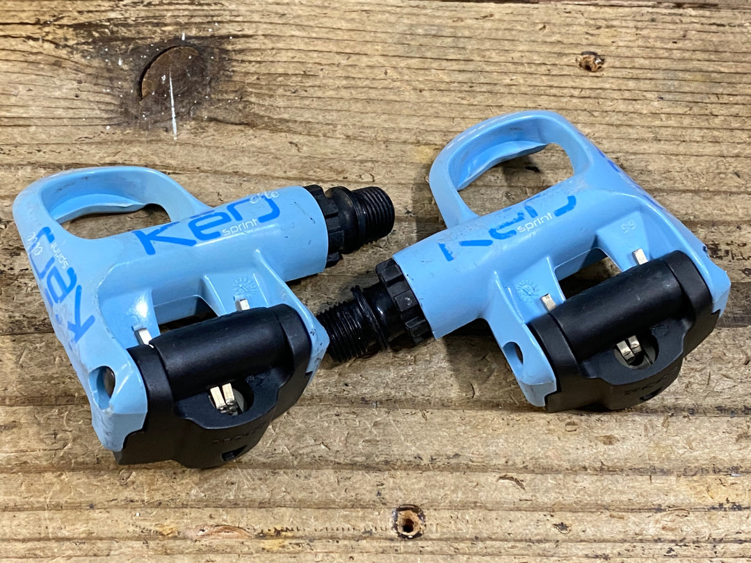 KC082 ルック LOOK ケオクラシック KEO CLASSIC ビンディングペダル スチールシャフト 水色