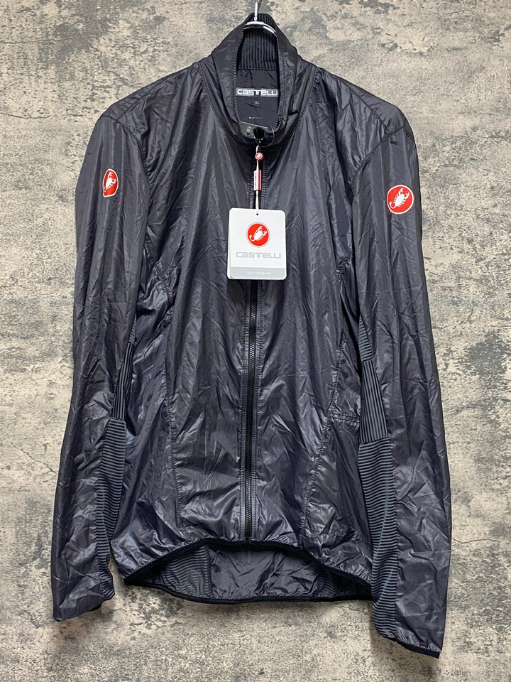 KP316 カステリ CASTELLI 長袖 ウィンドブレーカー グレー XL