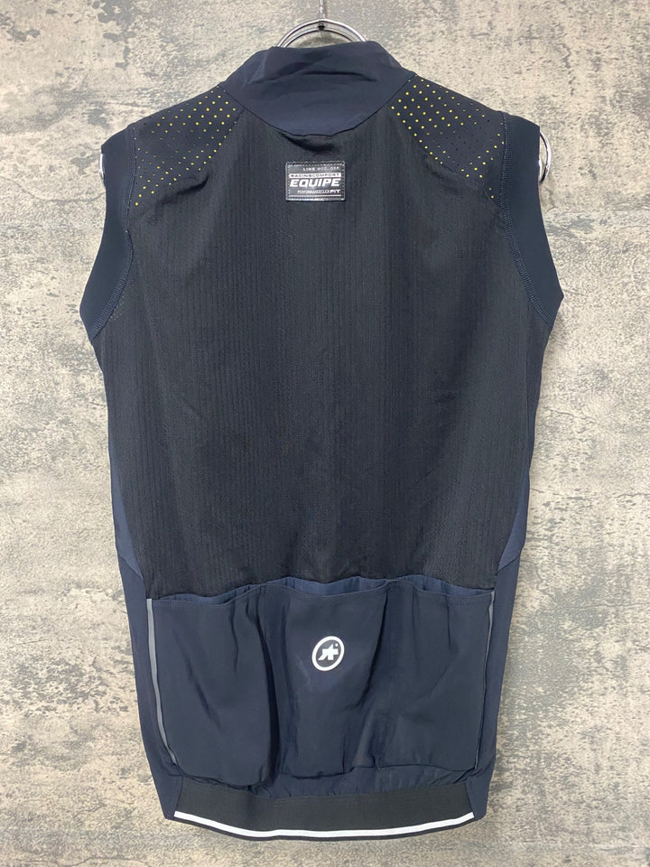 JI978 アソス assos EQUIPE サイクルベスト ジレ 黒 M 裏起毛