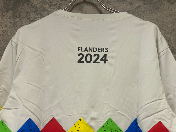 KC582 サンティーニ Santini 2024 Uci Gravel World Championships - T-shirt Tシャツ 白 L