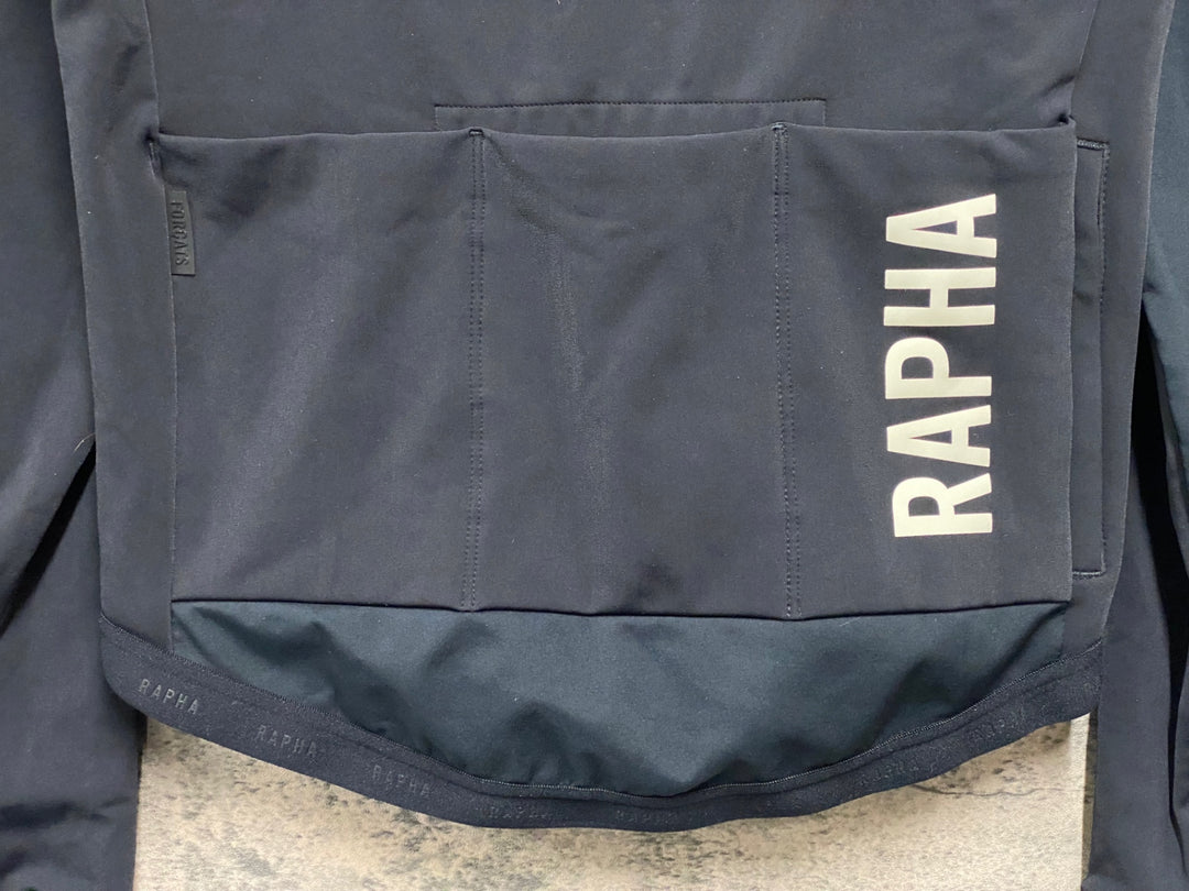 JT511 ラファ Rapha PRO TEAM TRAINING JACKET 長袖サイクルジャケット 黒 M 裏起毛
