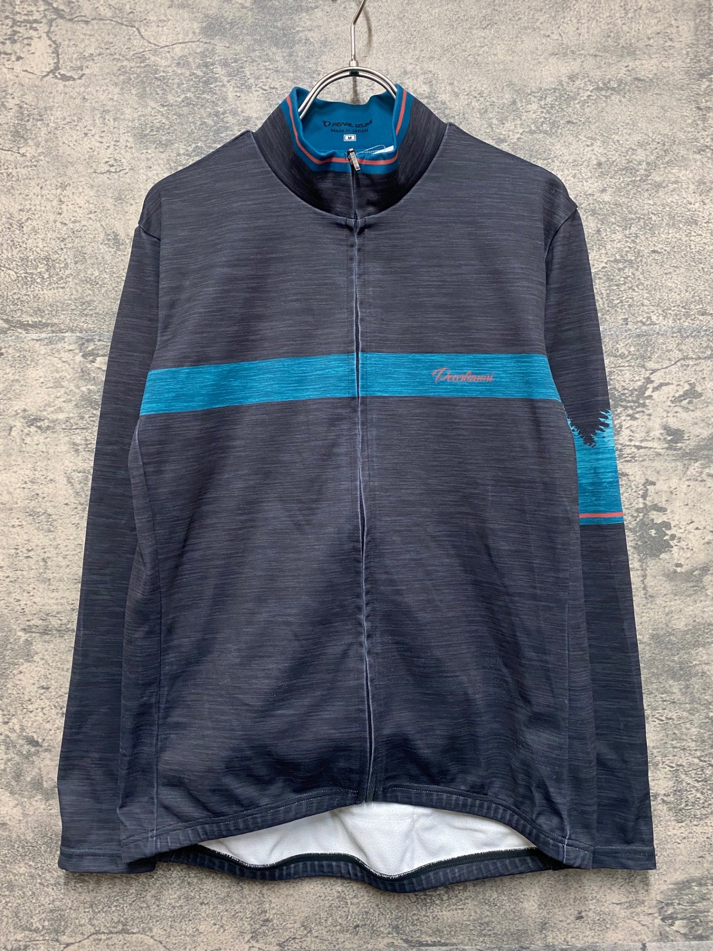 JZ816 パールイズミ PEARL iZUMi 長袖 サイクルジャージ グレー M 裏