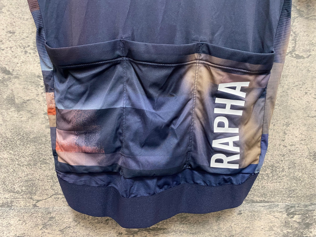 JZ464 ラファ RAPHA PT TRAINING JERSEY 半袖サイクルジャージ 紺 S