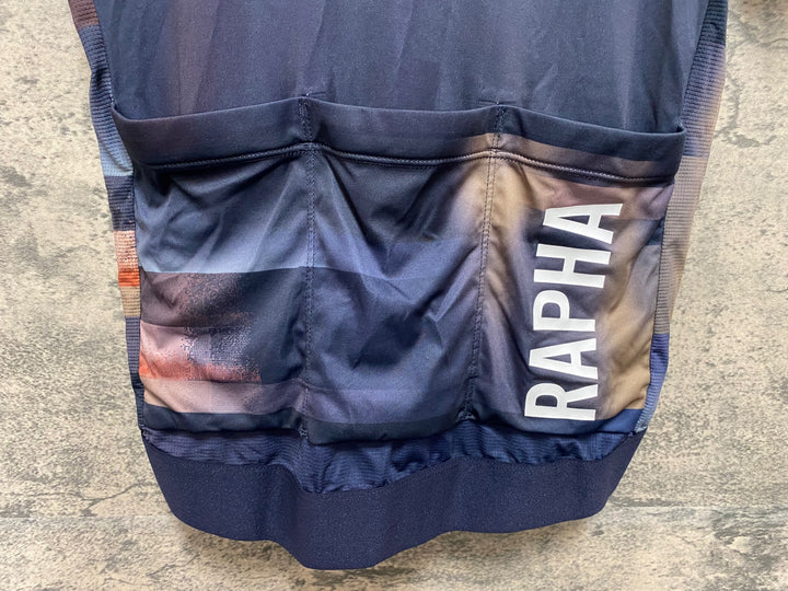 JZ464 ラファ RAPHA PT TRAINING JERSEY 半袖サイクルジャージ 紺 S