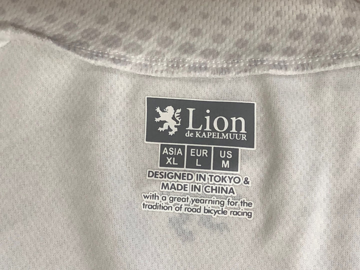 KD646 リオンドカペルミュール Lion de KAPELMUUR 半袖 サイクルジャージ 白 XL