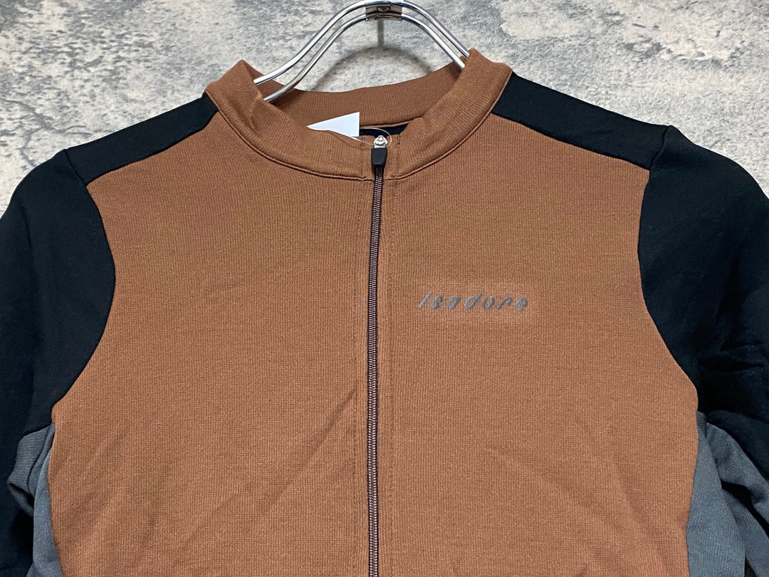JW766 イザドア Isadore Patchwork Jersey 半袖 サイクルジャージ 茶 XS