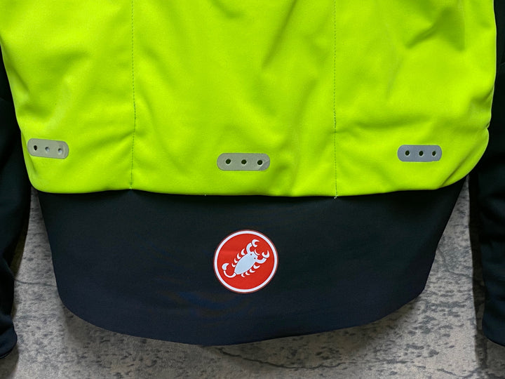 KG817 カステリ CASTELLI ロッソコルサ ROSSO CORSA 長袖 サイクルジャケット ネオンイエロー S