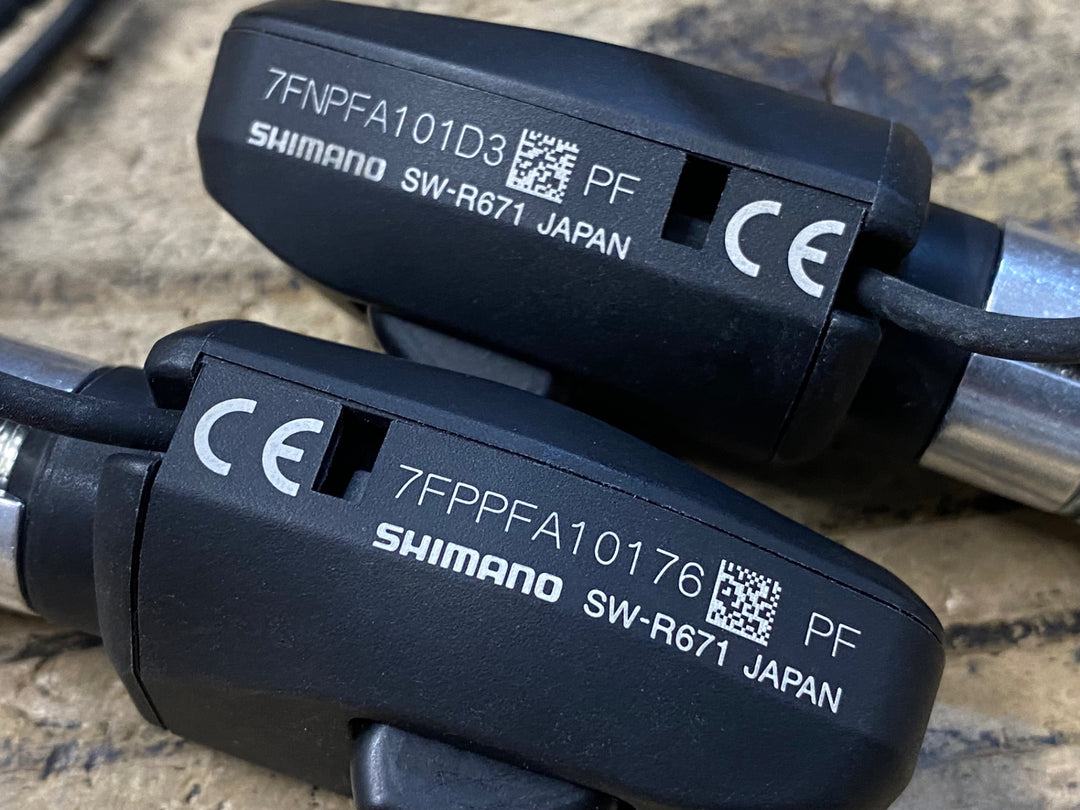 KP442 シマノ SHIMANO アルテグラ ULTEGRA SW-R671 左右セット バーエンドスイッチ Di2 接続確認済み
