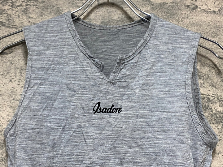 JW763 イザドア Isadore Merino Wool Baselayer ノースリーブ ベースレイヤー グレー XS