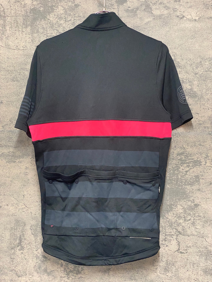 KA384 ラファ Rapha RCC SHORT SLEEVE JERSEY 半袖 サイクルジャージ ハーフジップ 黒 M