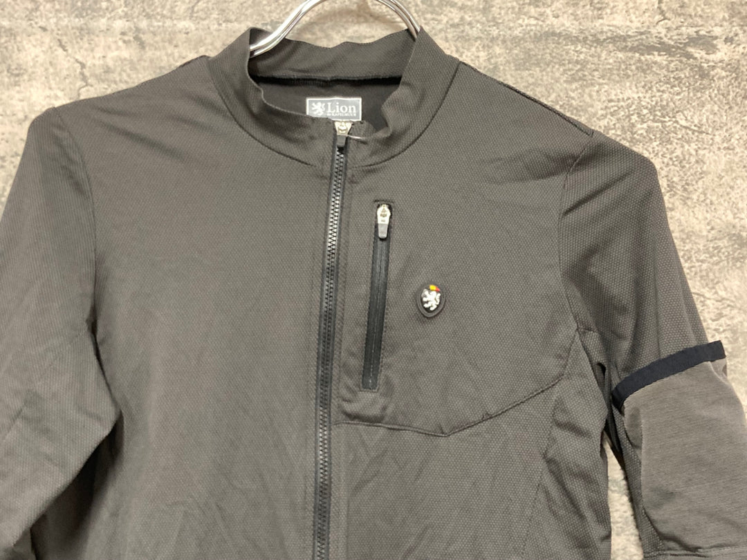 KJ176 リオンドカペルミュール Lion de KAPELMUUR 半袖 サイクルジャージ 黒 ASIA M CORDURA