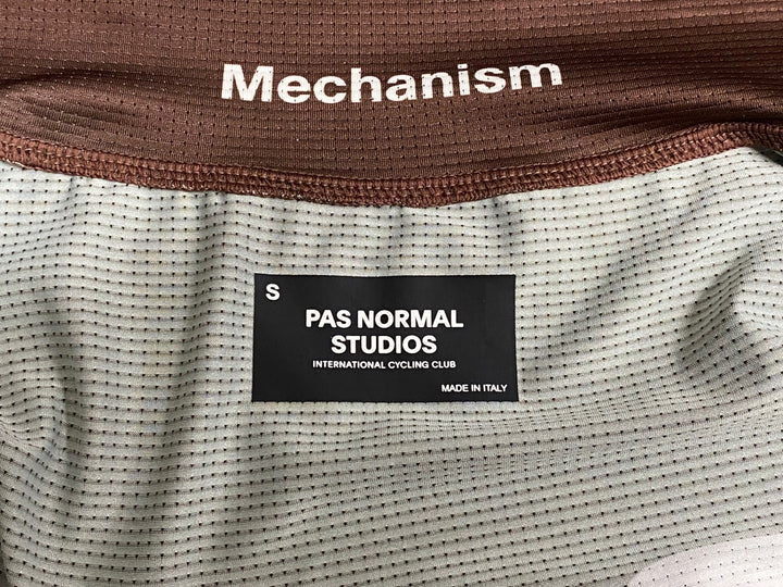 JP544 パスノーマルスタジオ PAS NORMAL STUDIOS メカニズム Mechanism 半袖 サイクルジャージ ブラウン S