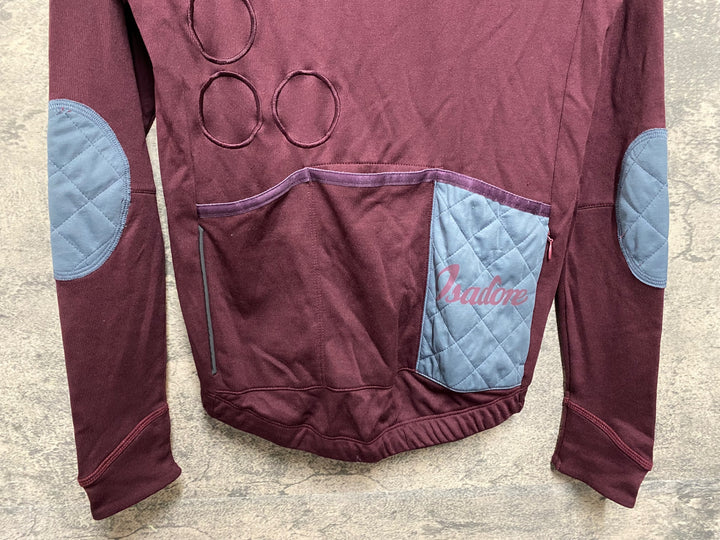 KL404 イザドア Isadore Signature Shield Long Sleeve Jersey 長袖 サイクルジャージ バーガンディー XS ほつれ