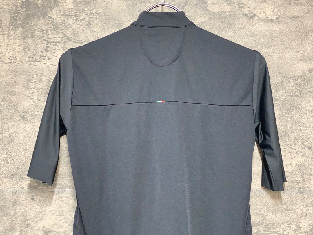 KH467 カステリ CASTELLI 半袖 サイクルジャージ S 黒白